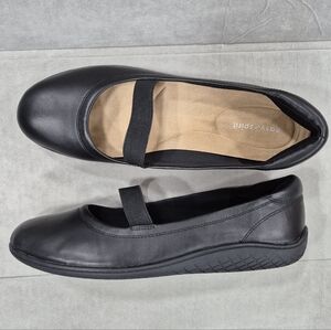 Easy Spirit Segolden Mary Jane ballet flats women's 11 black leather